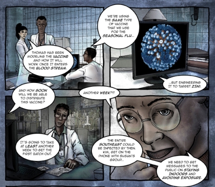 Excerpt from Zombie Pandemic comic, CDC
