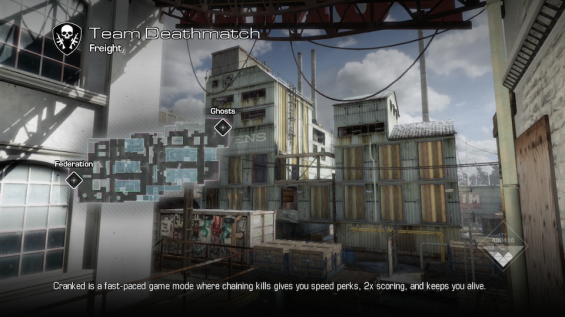 Freight map from Call of Duty: Ghosts